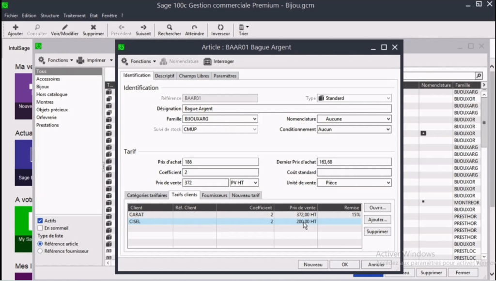 Sage100 Gestion Commerciale - Gestion des tarifs - Omegasoft Partenaire SAGE MAROC