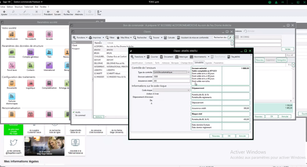 Sage100 Gestion Commerciale - Gestion des tiers - Omegasoft Partenaire SAGE MAROC